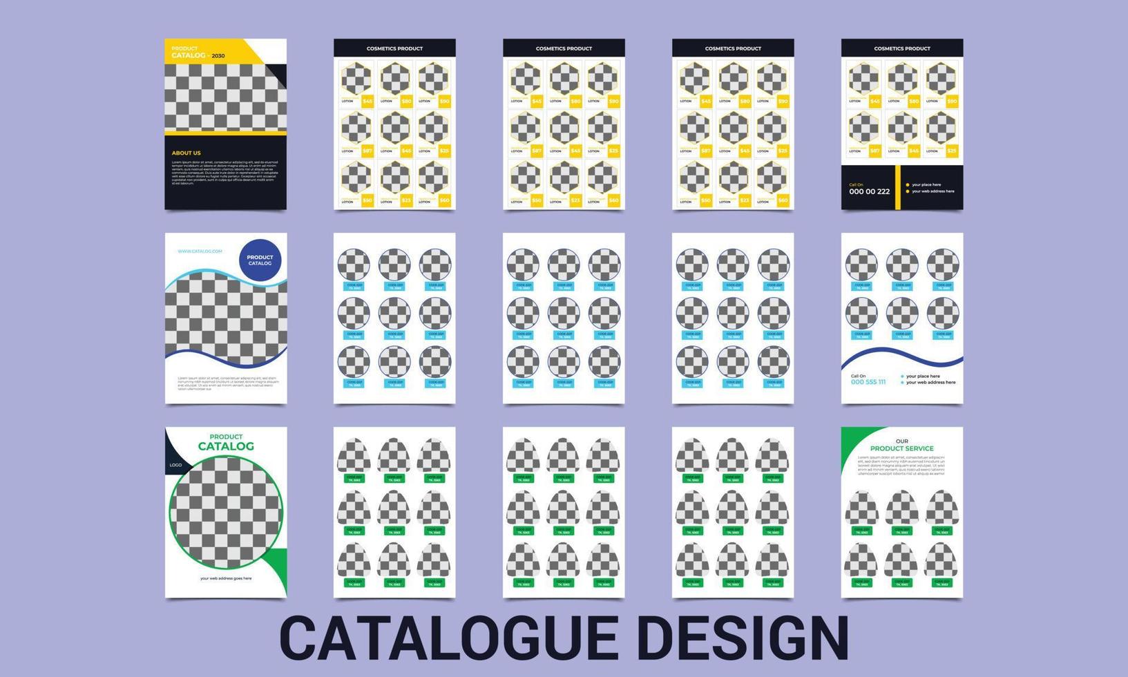 modelo de design de catálogo de negócios profissional. apresentação da capa do folheto. catálogo com fundo abstrato. cartaz de publicação moderna, folheto, revista, panfleto, modelo de layout. ilustração vetorial vetor