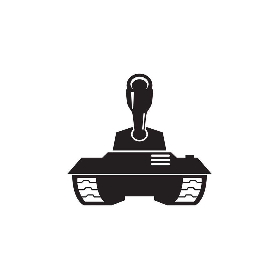 modelo de design de vetor de logotipo de ícone de tanque de batalha