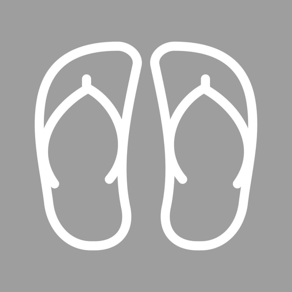 ícone de fundo de cor de linha de sandálias vetor
