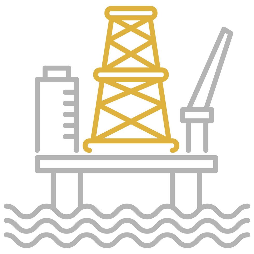 ícone da plataforma de petróleo, adequado para uma ampla gama de projetos criativos digitais. feliz criando. vetor