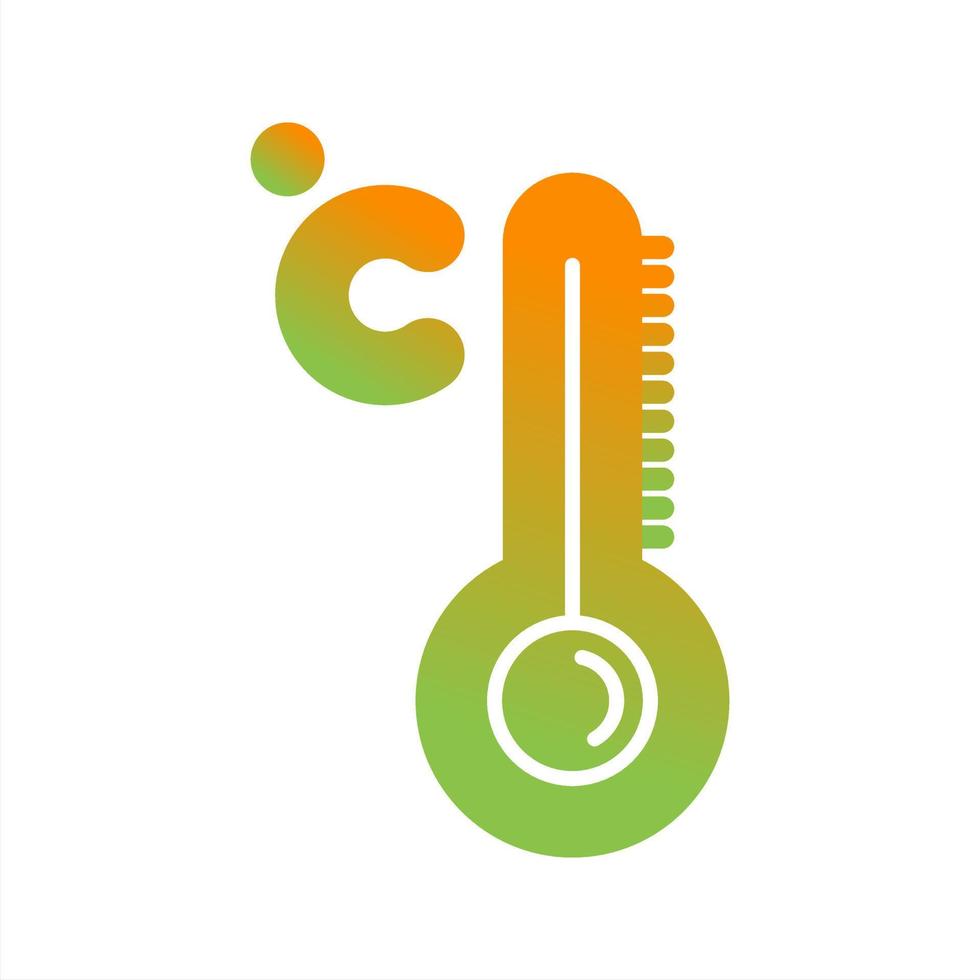 ícone de vetor de alta temperatura