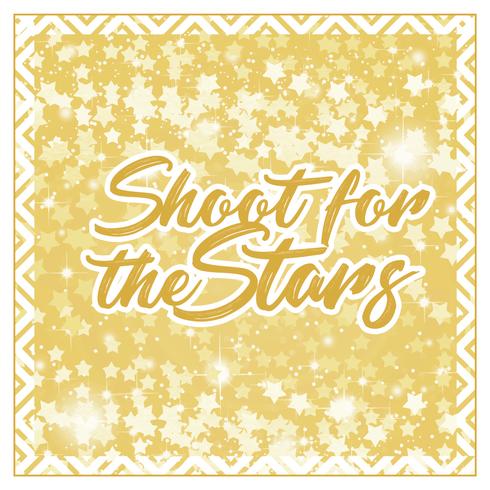 Vector Shoot For The Stars Card