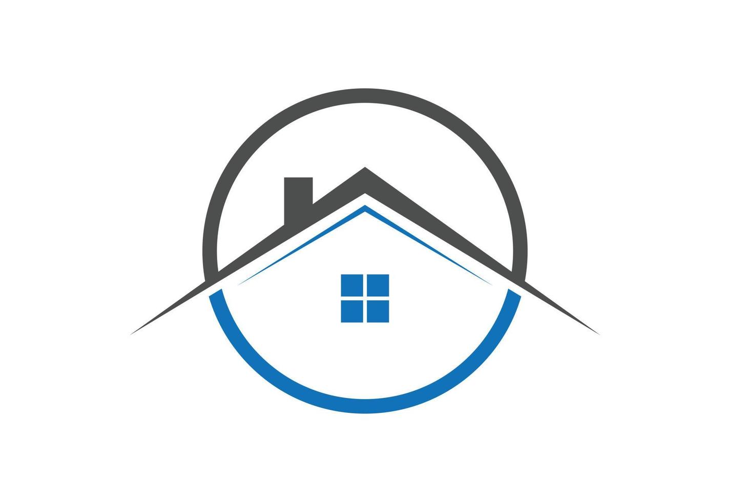 conceito de design de logotipo de casa imobiliária design vetorial vetor