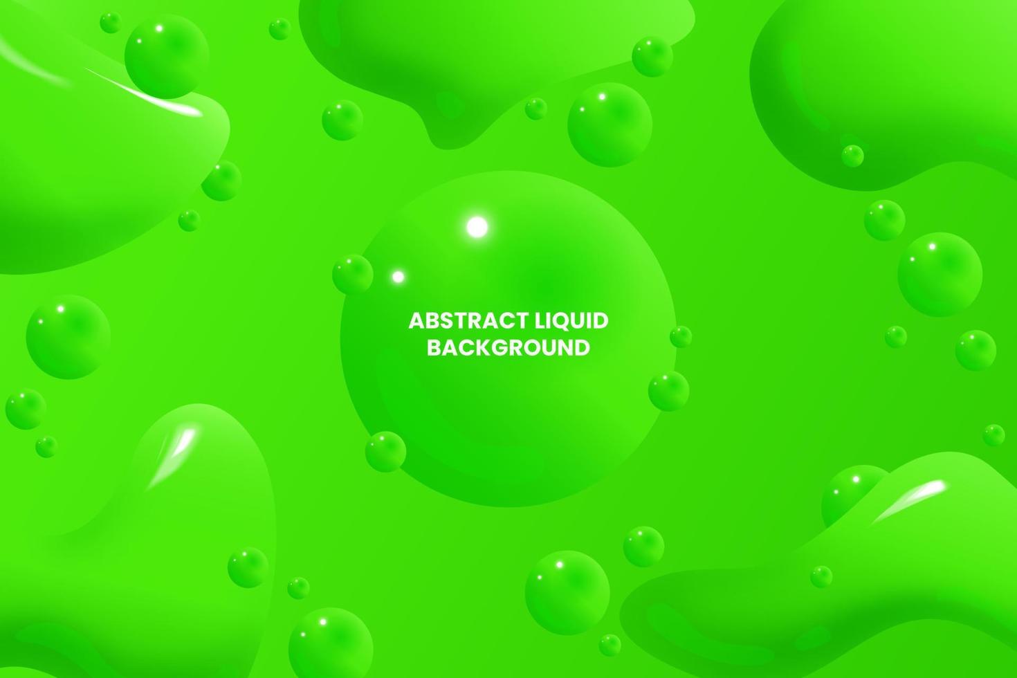 vetor abstrak fundo líquido 3d verde