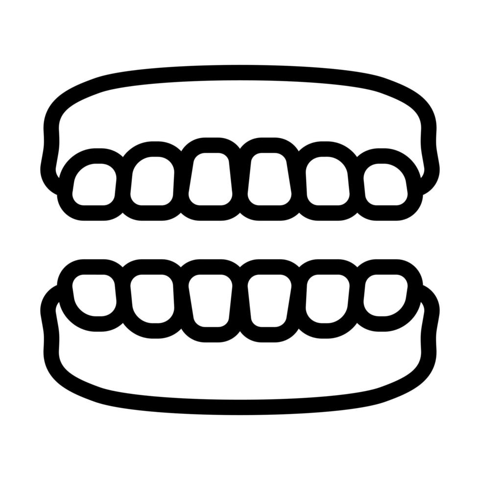 design de ícone de dentadura vetor