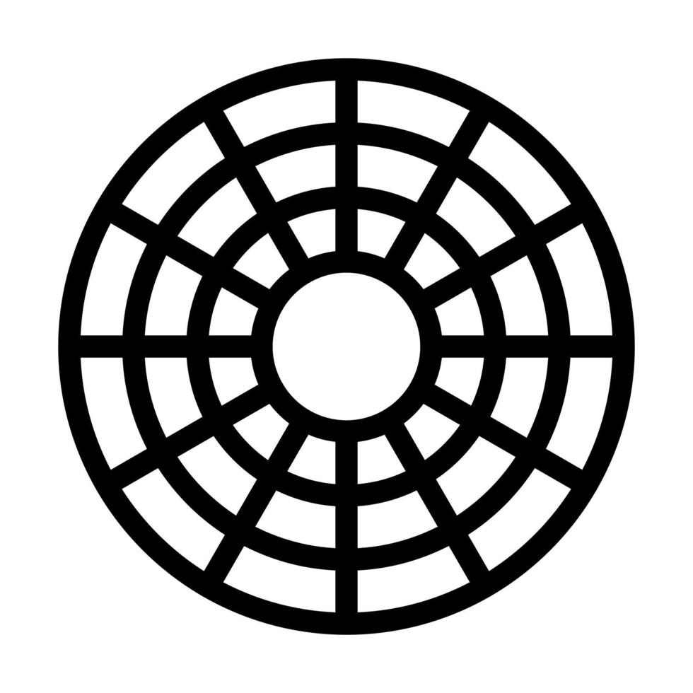 design de ícone de roda de cores vetor