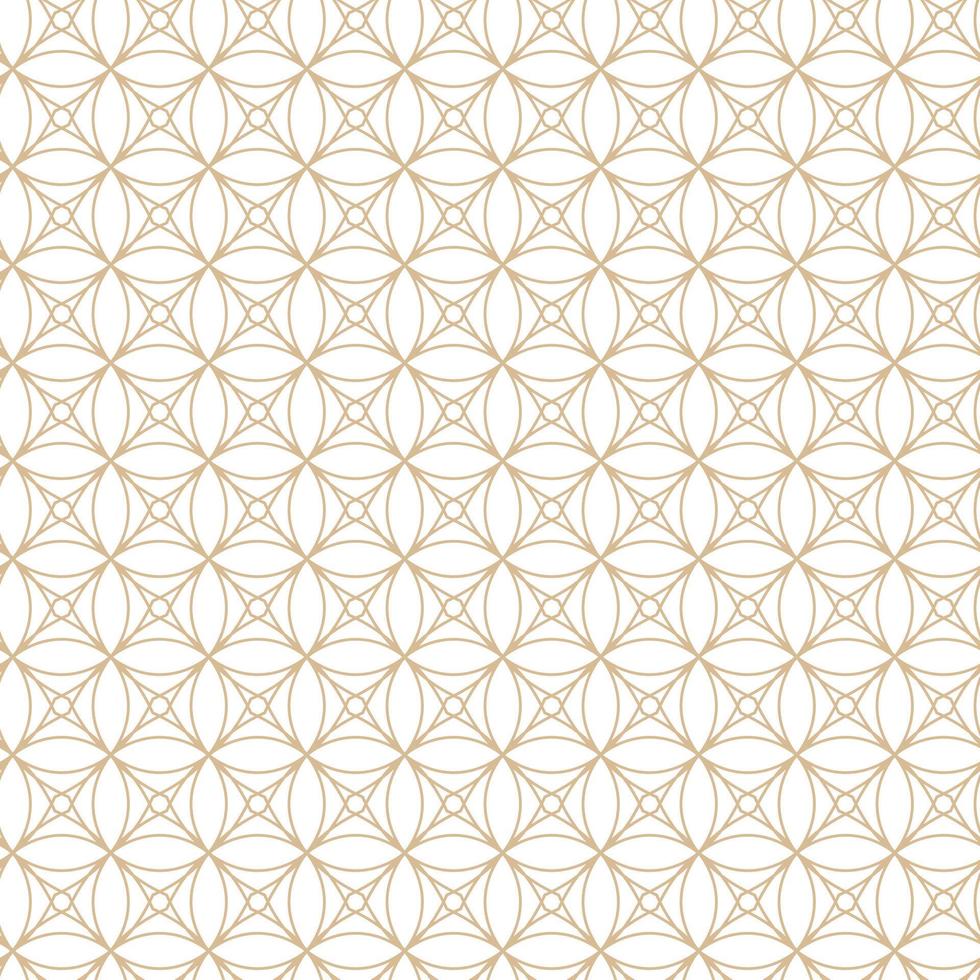 padrão linear geométrico, linhas douradas sobre um fundo branco, linhas e padrões arredondados interessantes vetor