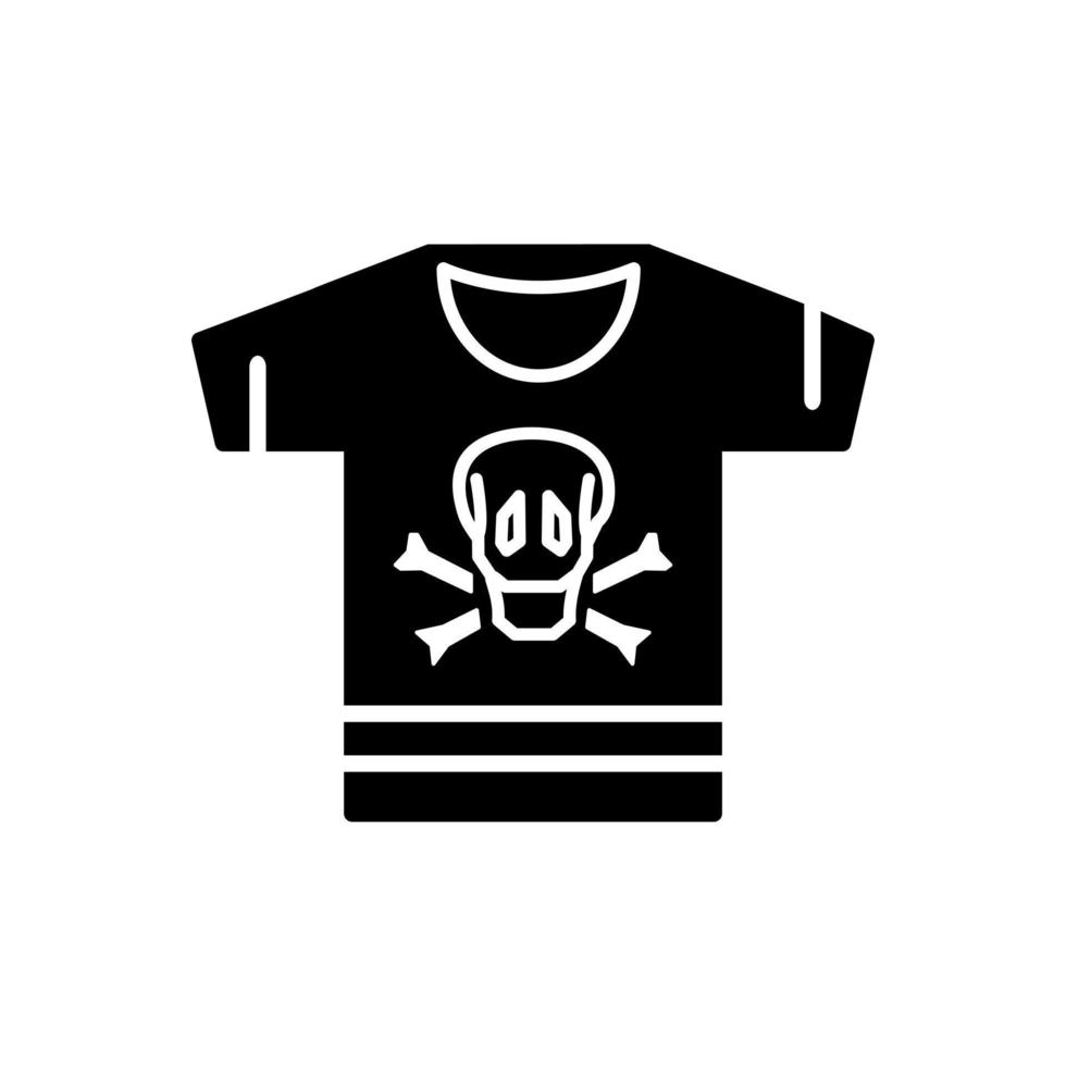 ícone de vetor de camisa pirata