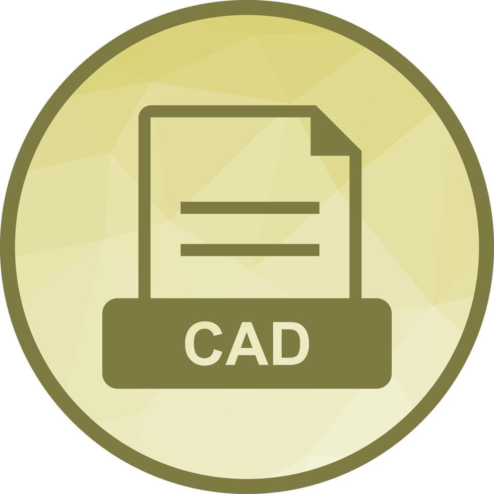 ícone de plano de fundo baixo poli cad vetor