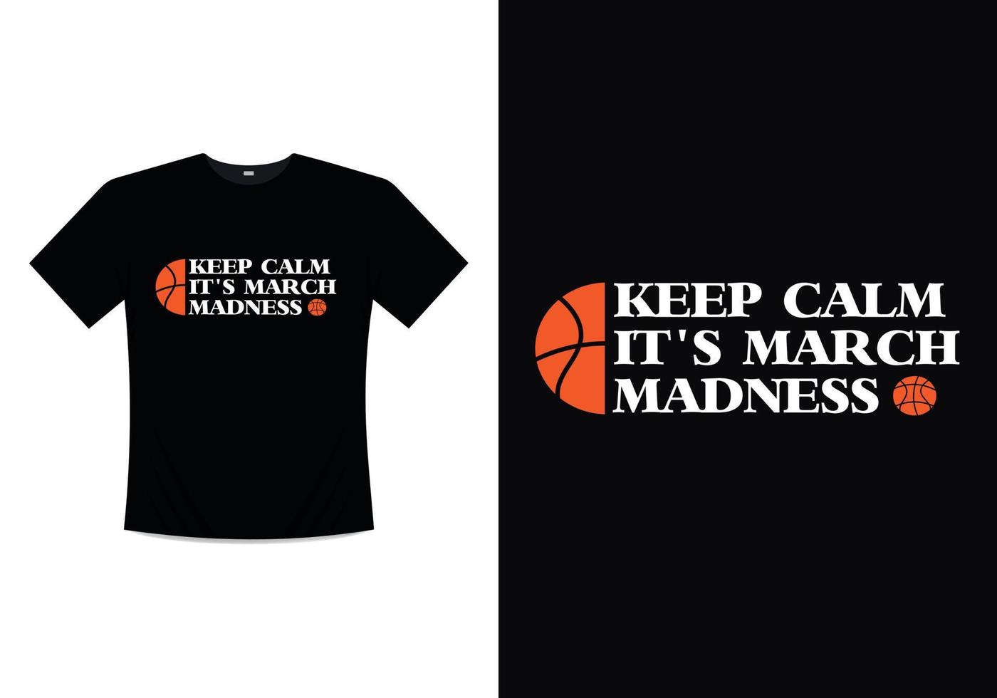 design de modelo para impressão de camiseta march madness vetor