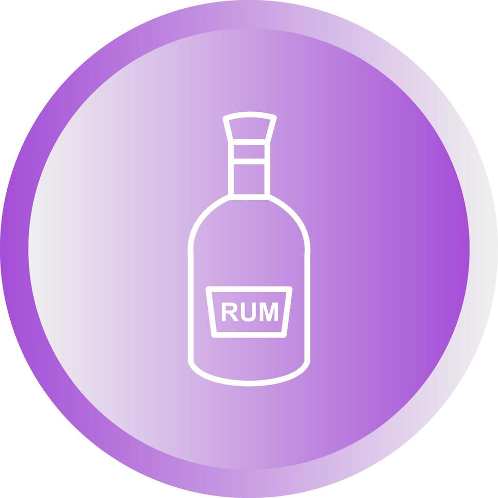 garrafa de ícone de vetor de rum