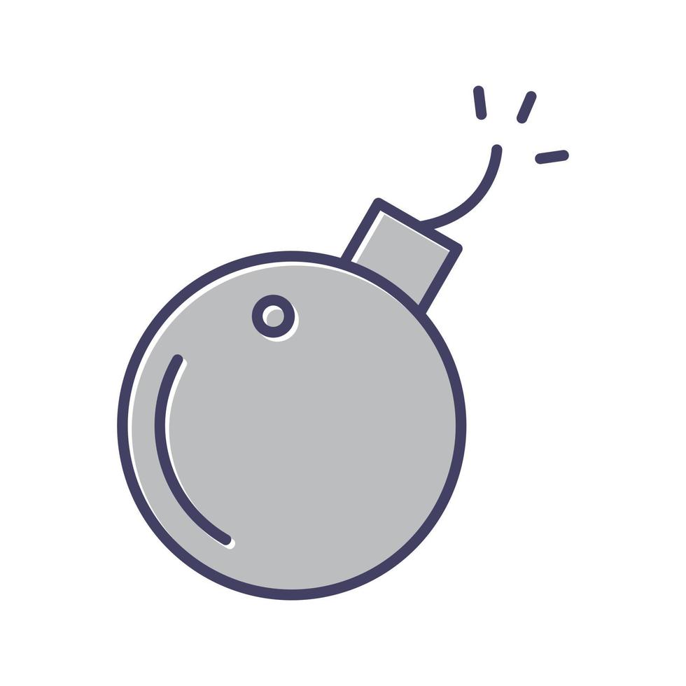 ícone de vetor de bola de canhão explodindo