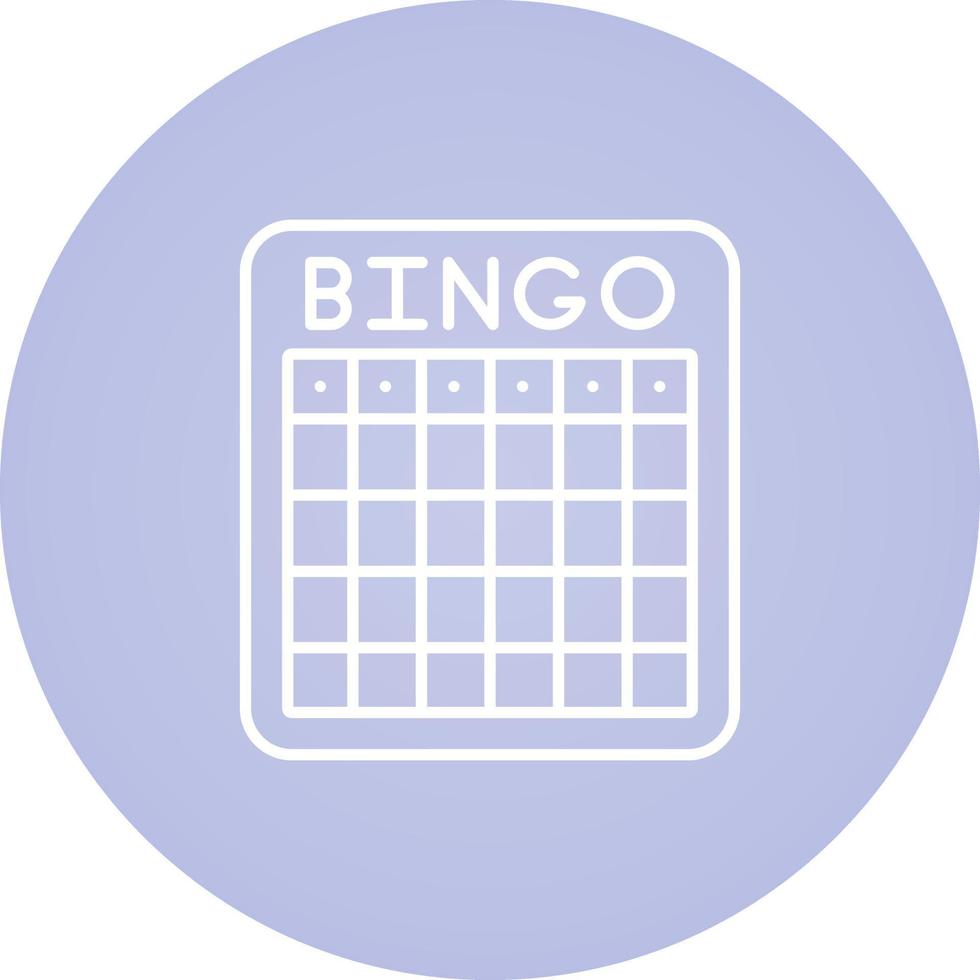 ícone de vetor de bingo