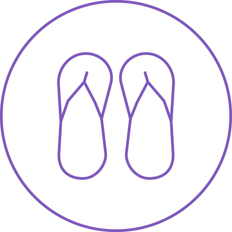 ícone de linha de vetor de sandália exclusivo