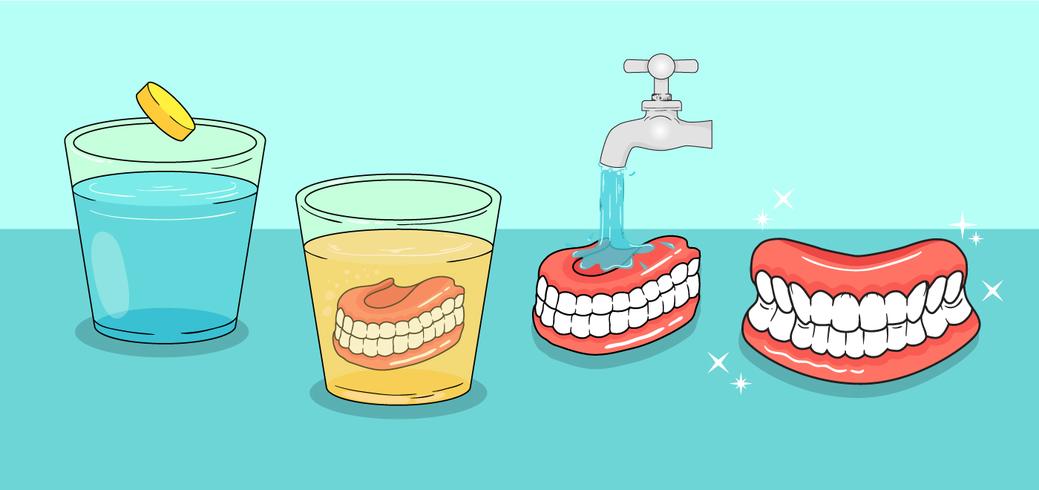 Vetores de cuidados dentários