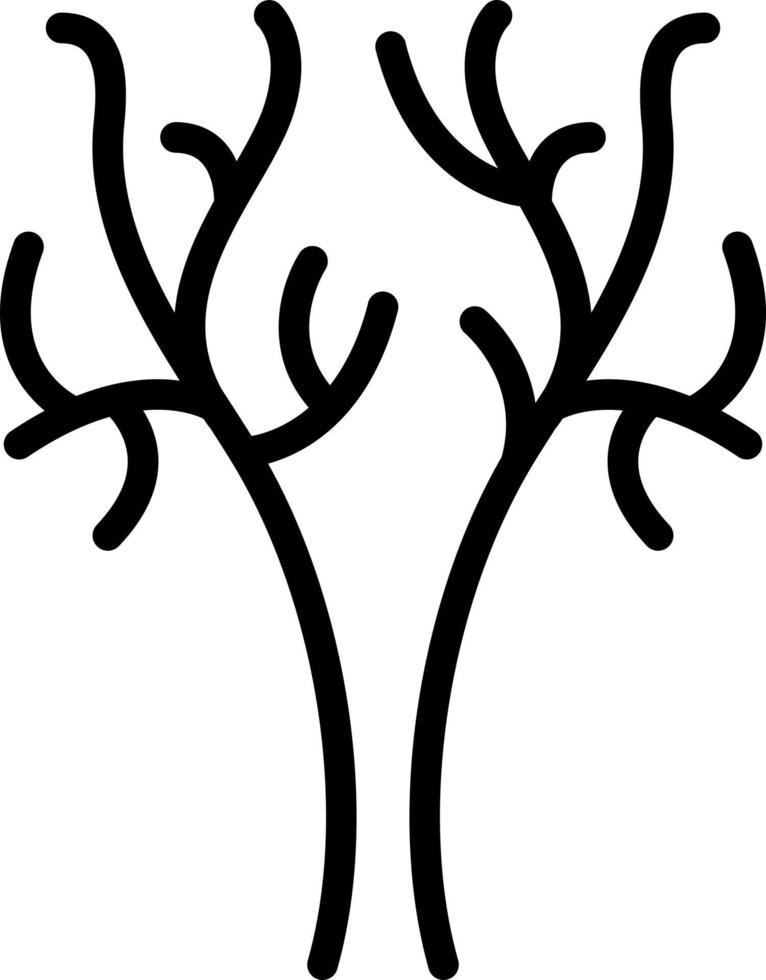 ícone de linha para ramos vetor