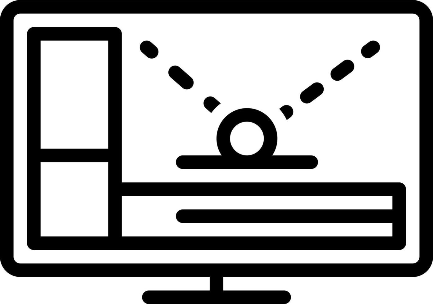 ícone de linha para animação vetor