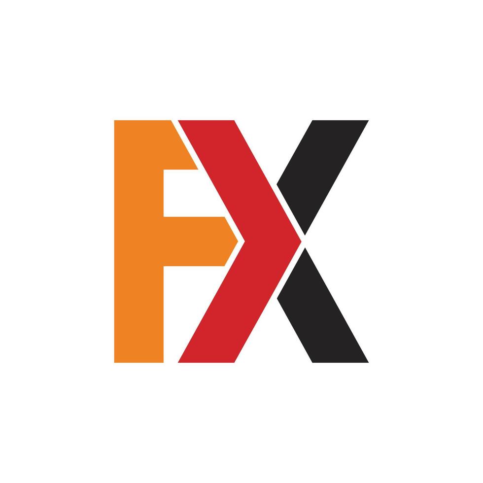 design de vetor de logotipo fxk