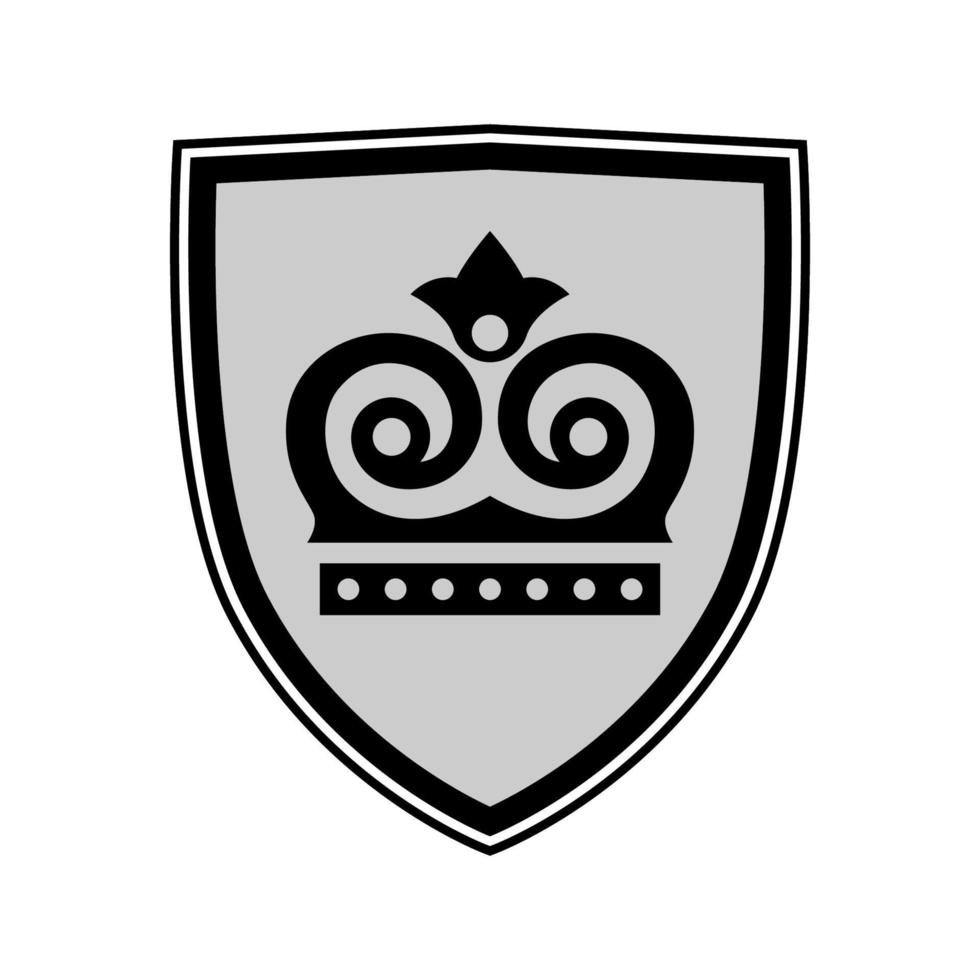 design de vetor de escudo para ornamento de logotipo