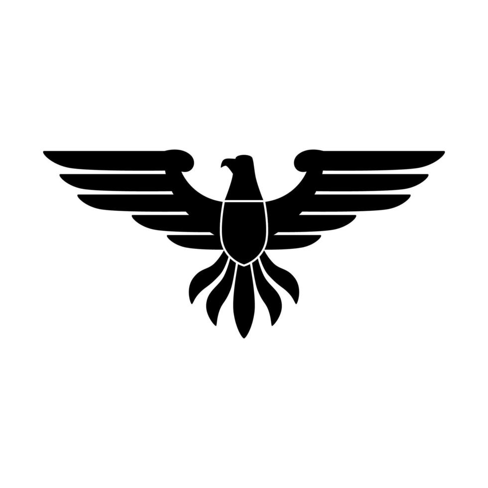 design de vetor de pássaro para logotipo e crachá