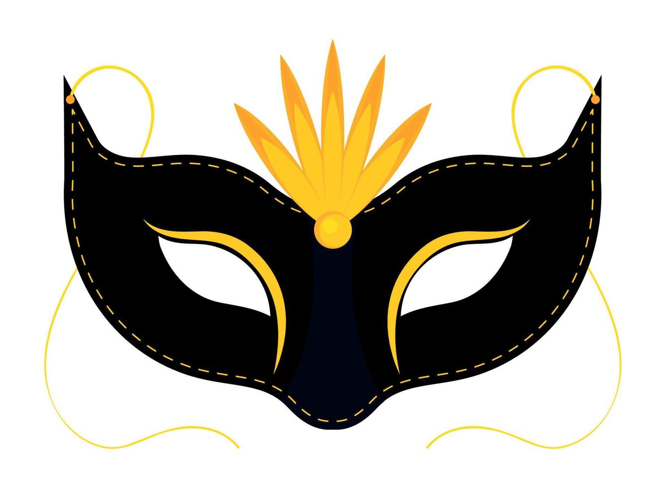 ícone de máscara de carnaval vetor