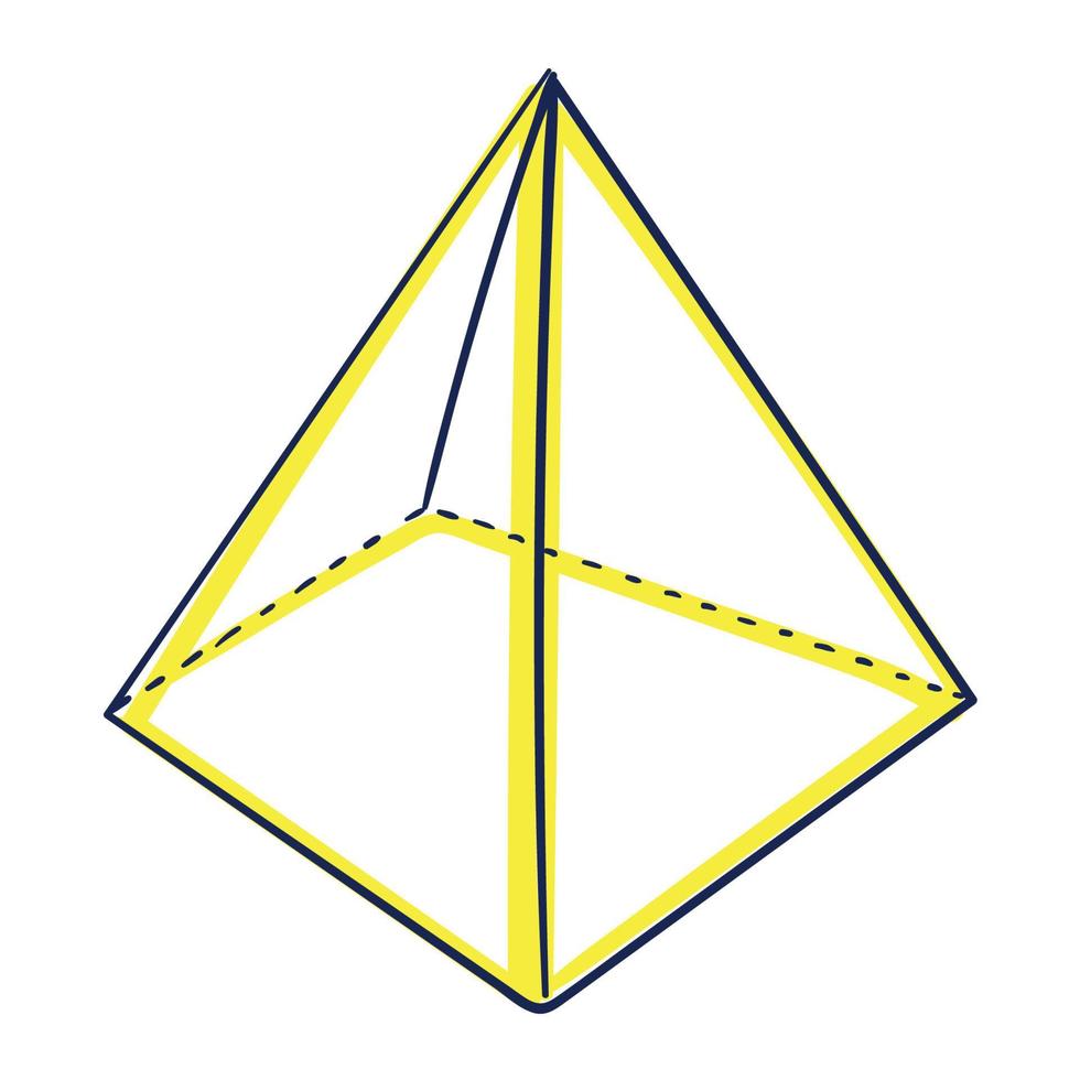 escola de triângulo de forma geométrica vetor