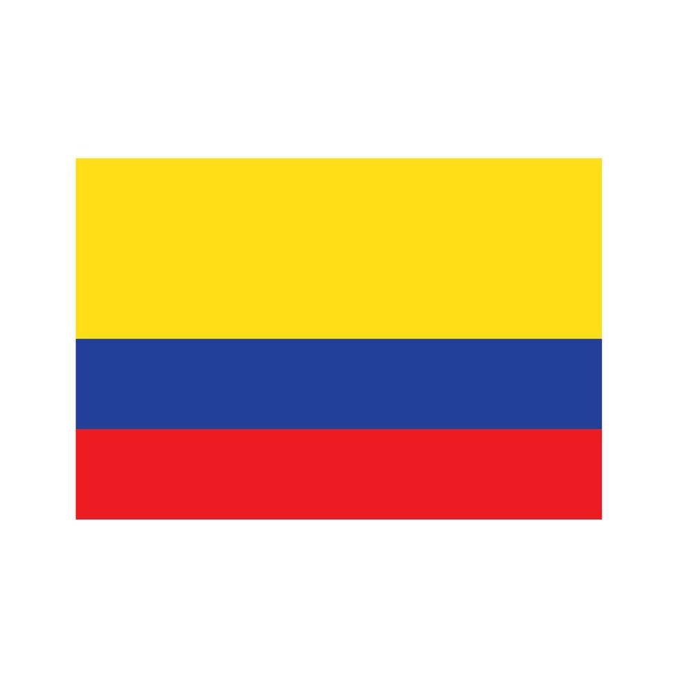 ícone da bandeira colombiana vetor