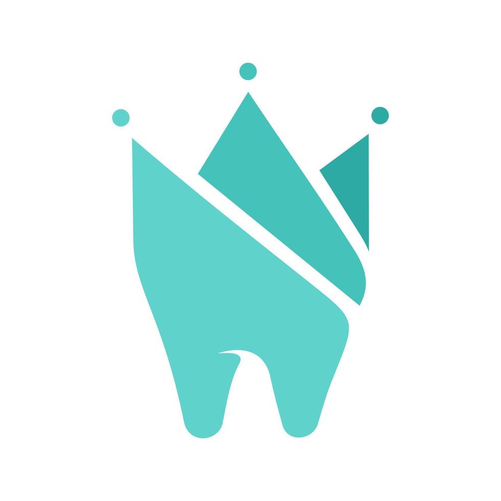logotipo do rei dental vetor