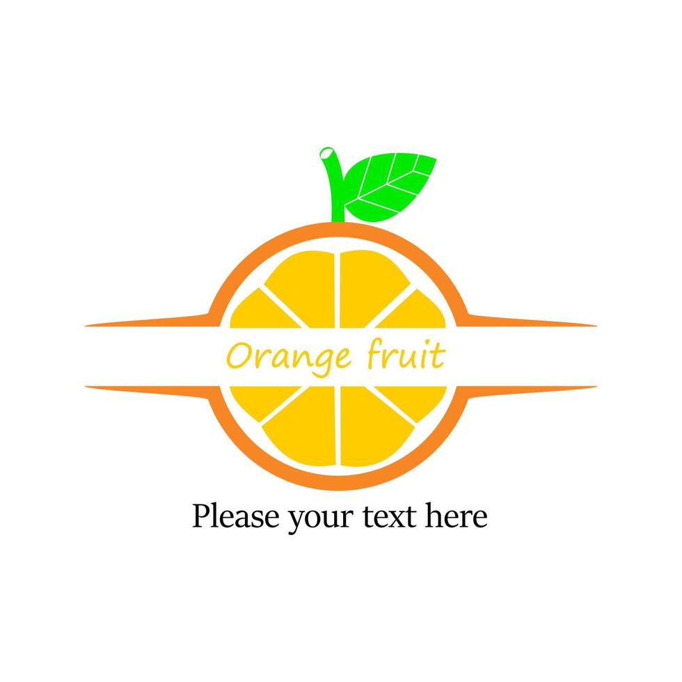 logotipo de suco de laranja. tem laranja. isso é bom para bebida de rótulo, bebida de fábrica, etc. vetor