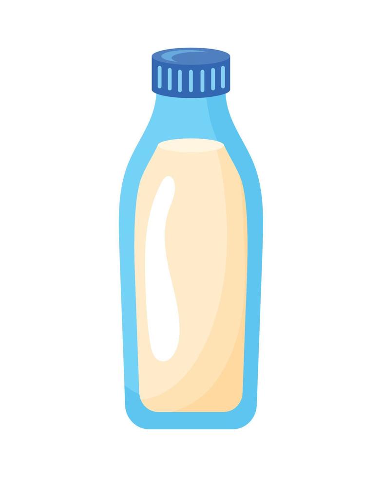 garrafa de leite produto lácteo vetor