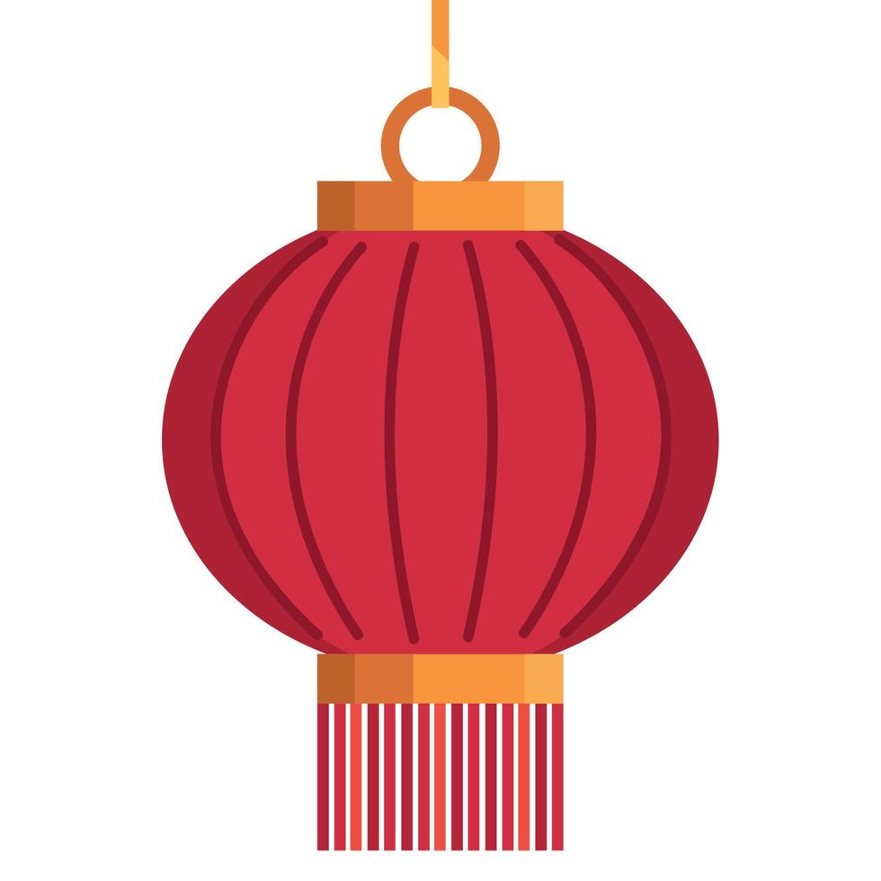 lâmpada chinesa circular vetor