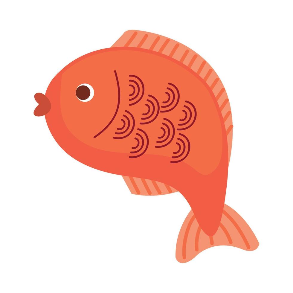 peixe chinês vermelho vetor