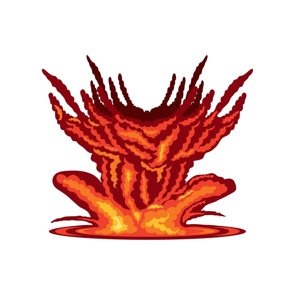 ícone de explosão de fogo vetor