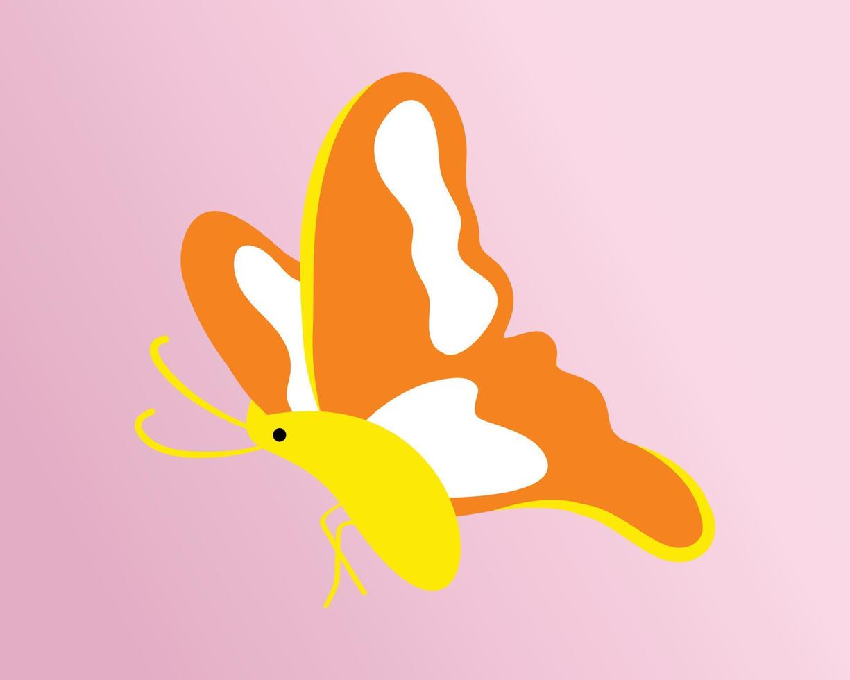ilustração profissional de vetor de borboleta natural