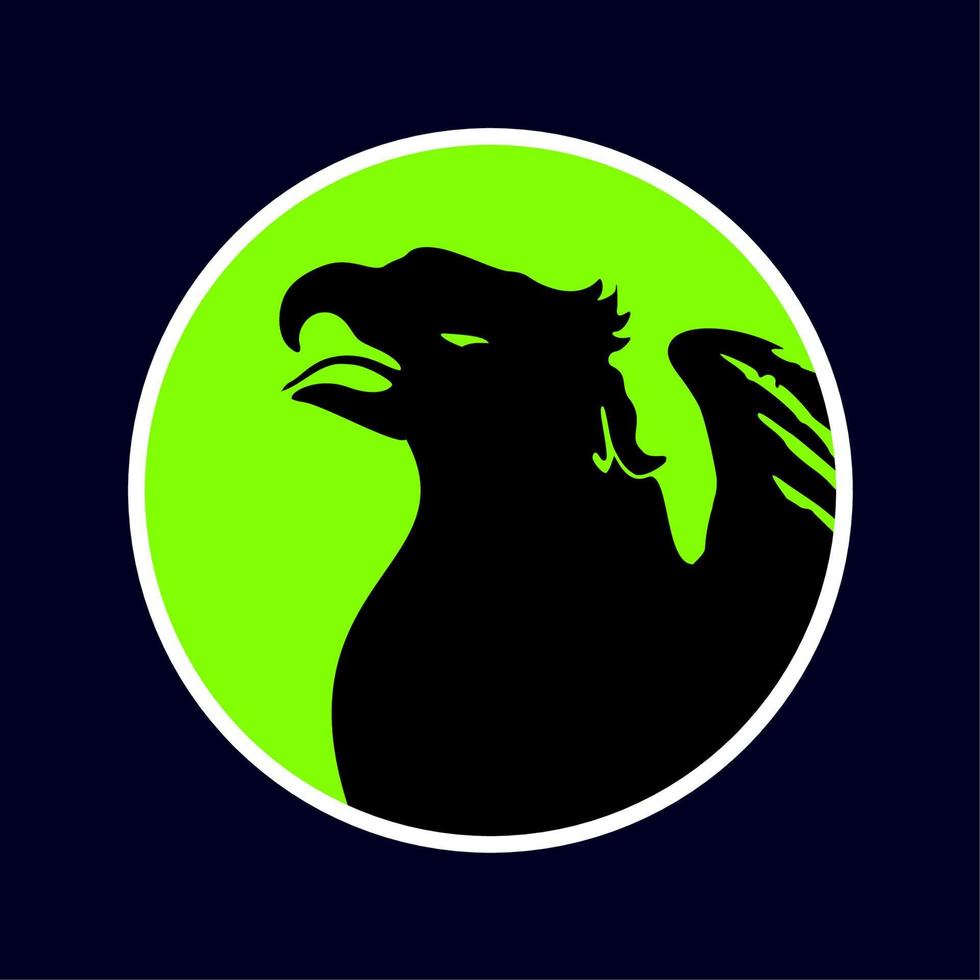 logotipo da cabeça do pássaro vetor