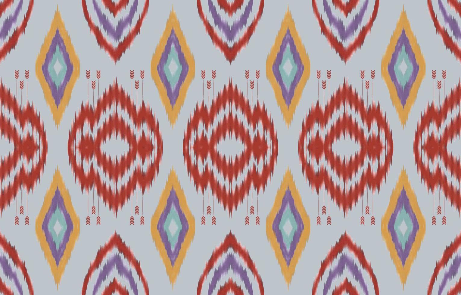 padrões ikat antigos luxuosos reais. estilo retrô vintage geométrico étnico tribal. tecido têxtil ikat sem costura padrão. indiano africano asiático navajo asteca ikat imprimir vetor abstrato.