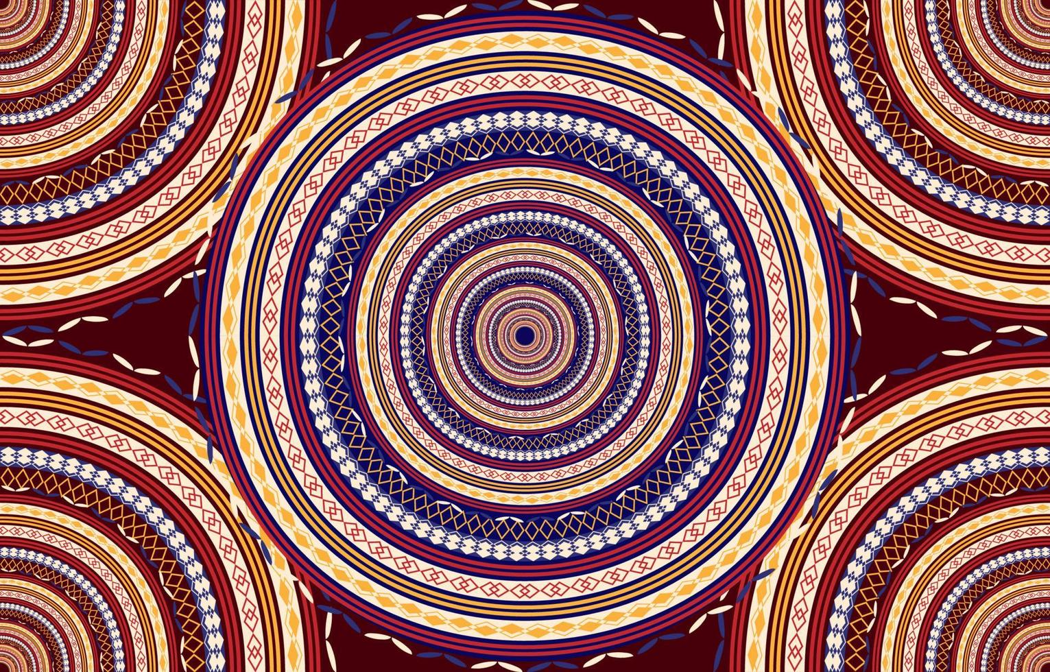 padrão têxtil de mandalas. étnico geométrico tribal nativo asteca arabesco tecido tapete indiano árabe padrões sem emenda. estilo de bordado gráfico de linha ornamentada. ilustração vetorial design vintage retrô. vetor