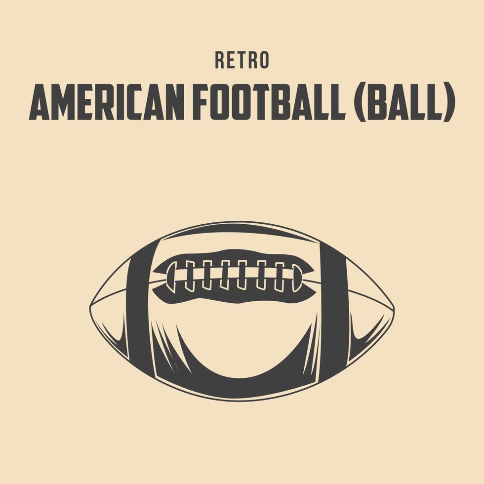 vetor retrô de futebol americano ilustração stock