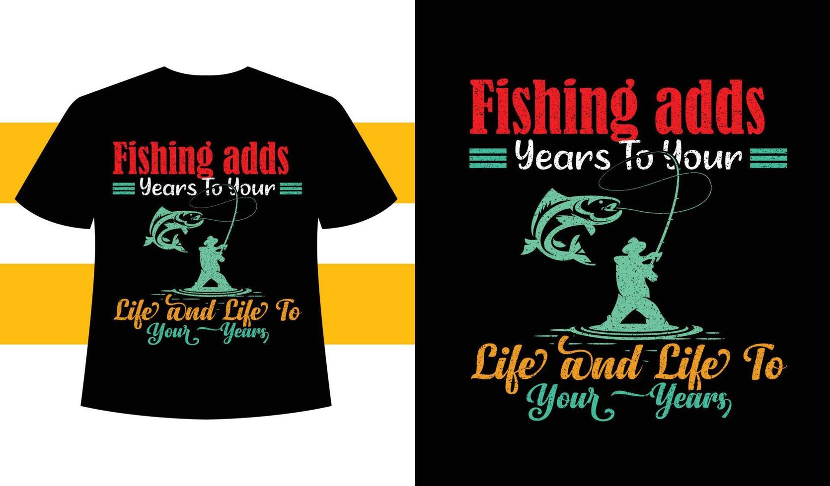 pesca adiciona t-shirt vetor