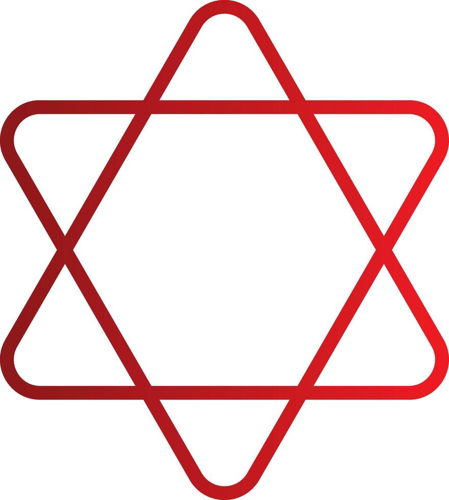 ícone de vetor de hexagrama