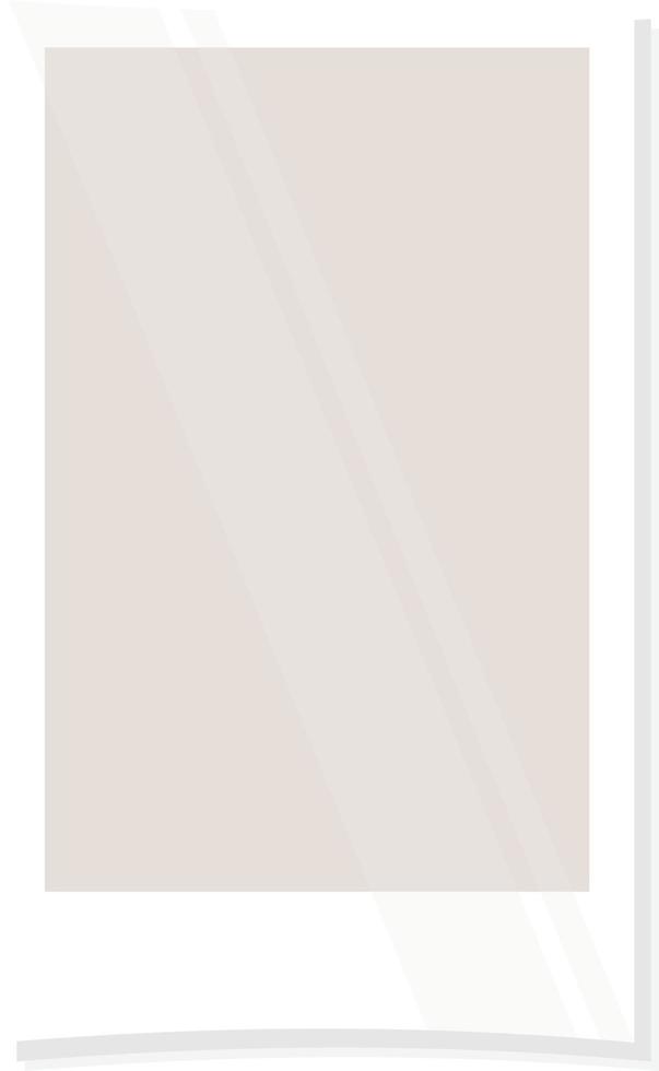 modelo de layout de polaroid de retrato em rosa claro vetor
