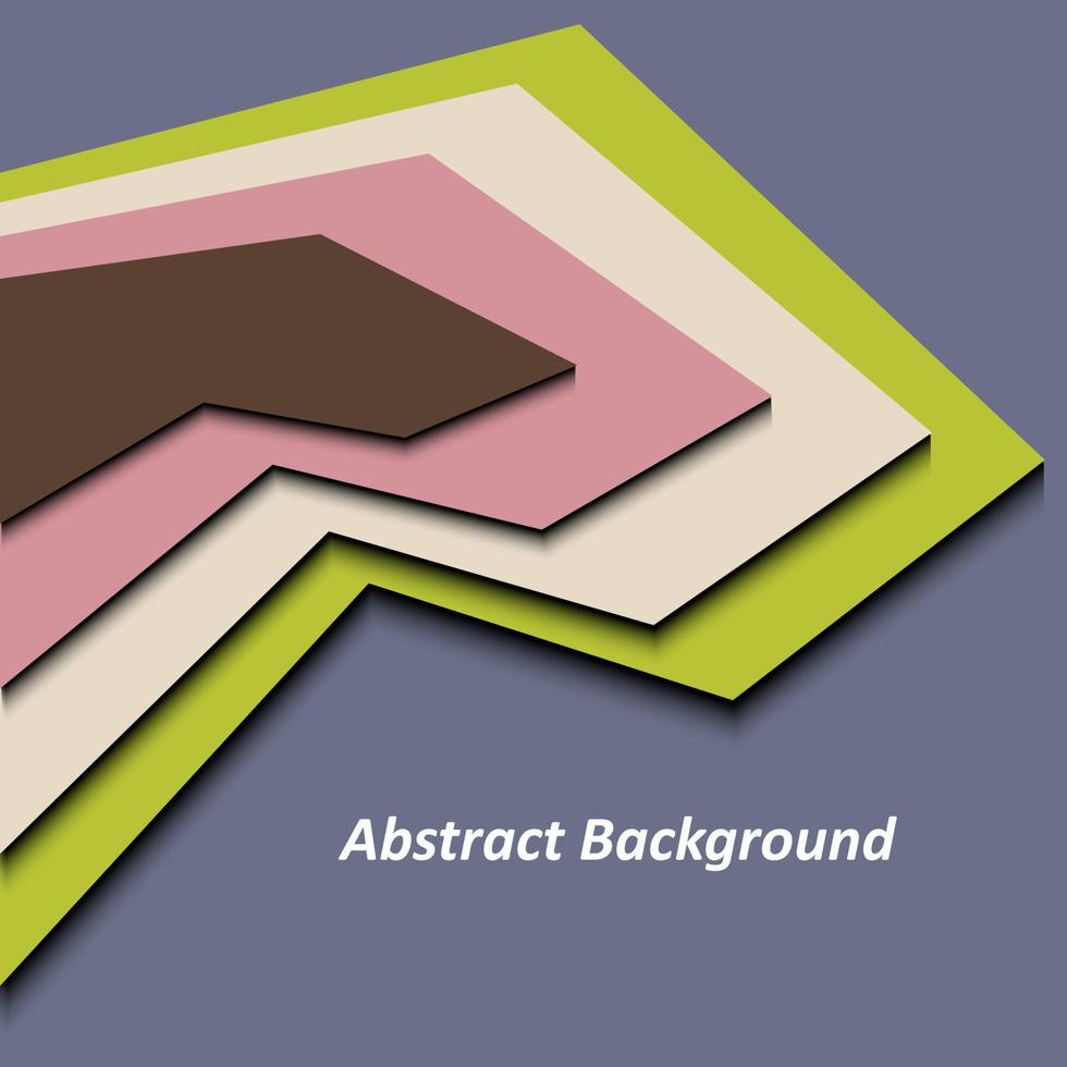 abstrato geométrico vetorial. abstração ilustrada colorida com linhas e sombras. modelo colorido para folheto publicitário. vetor