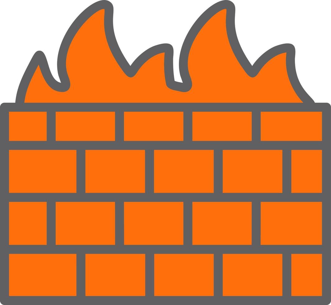 ícone de vetor de firewall