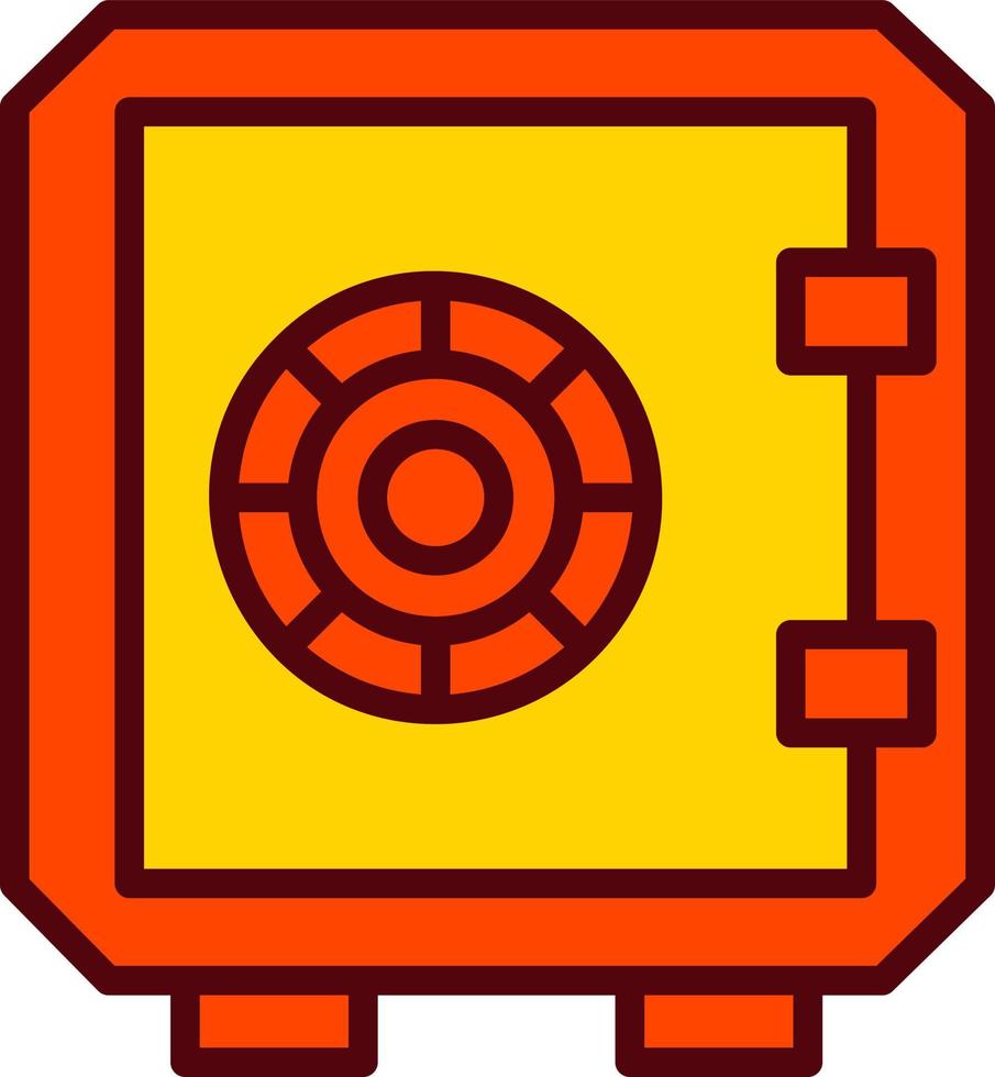 ícone de vetor de caixa de segurança