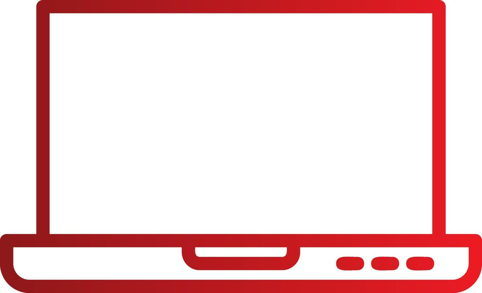 ícone de vetor de tela de laptop