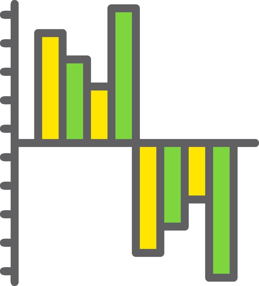 gráfico de vetor de ícone de Gantt