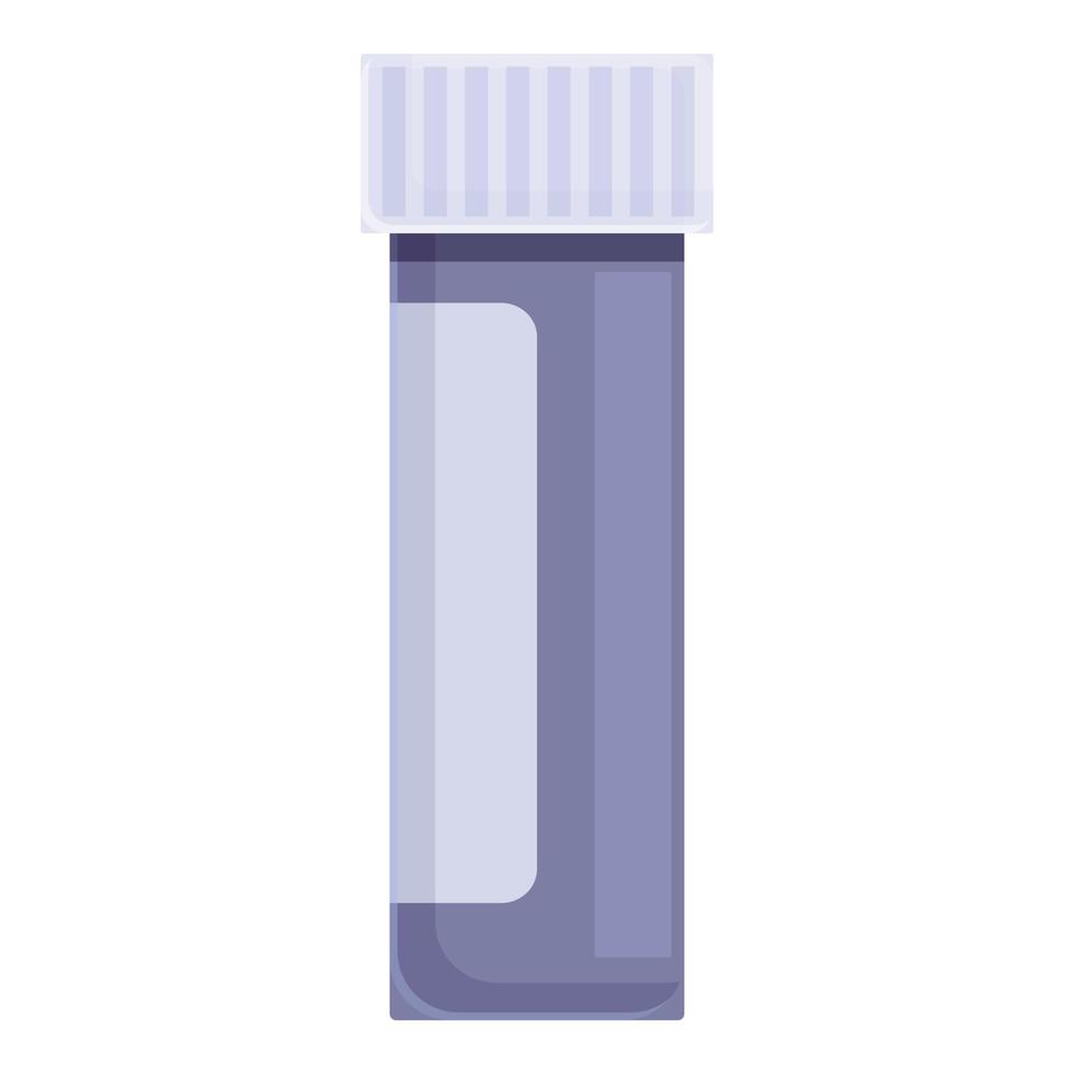 vetor de desenhos animados do ícone do tubo de comprimidos efervescentes. comprimido de remédio