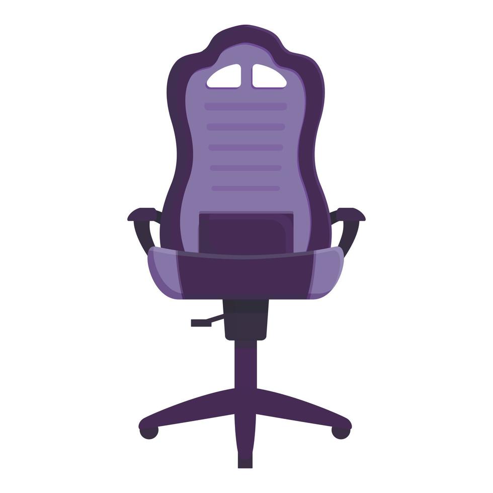 vetor de desenhos animados de ícone de cadeira de gamer de escritório. assento de jogo