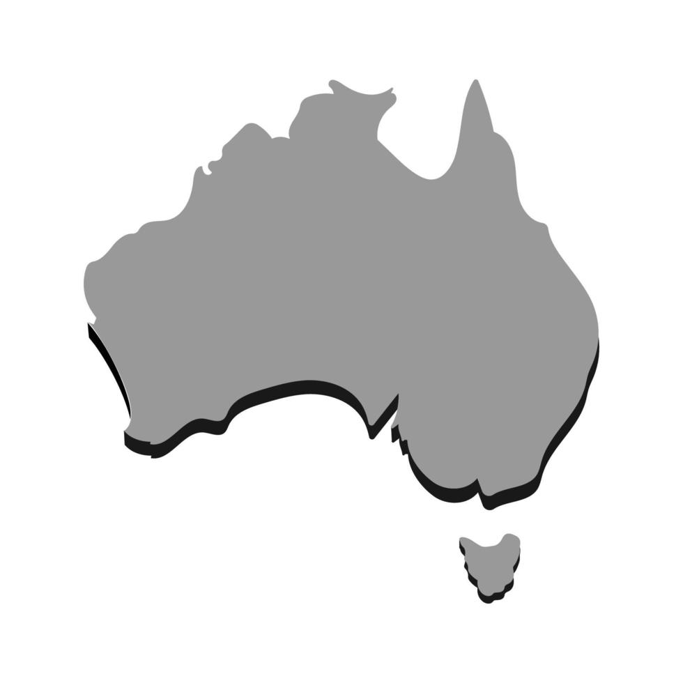 design de ilustração do logotipo do mapa da austrália vetor