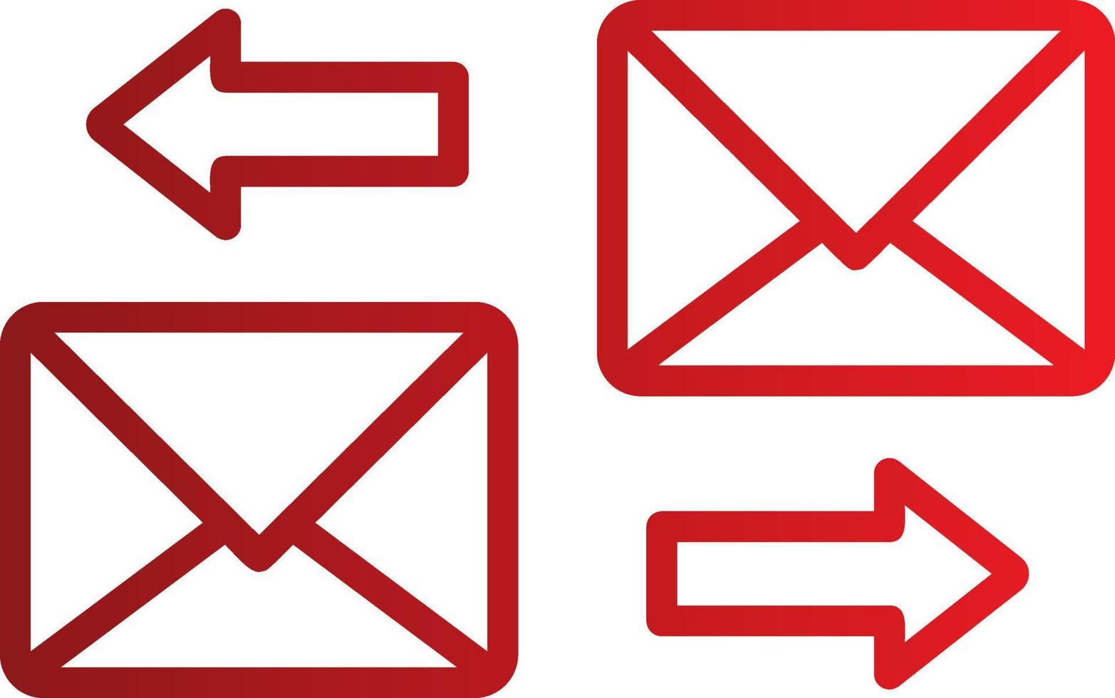 ícone de vetor de correio de correspondência